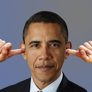obama finger in ears