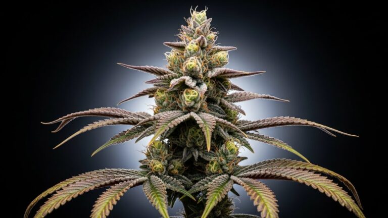 Mature Mephisto Genetics autoflowering cannabis plant with dense trichomes, featured in the 2025 Autoflower Grow Guide.