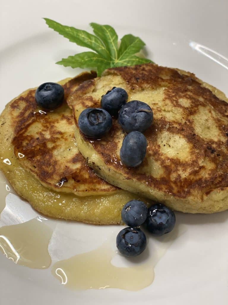 cooking cannabis infused pancakes