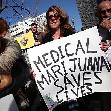 Medical Marijuana Protester