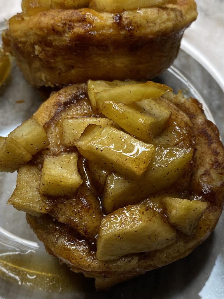 cannabis infused cinnamon apple muffins