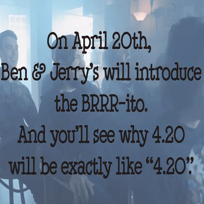 ben and jerrys ice cream 420 brrr-ito