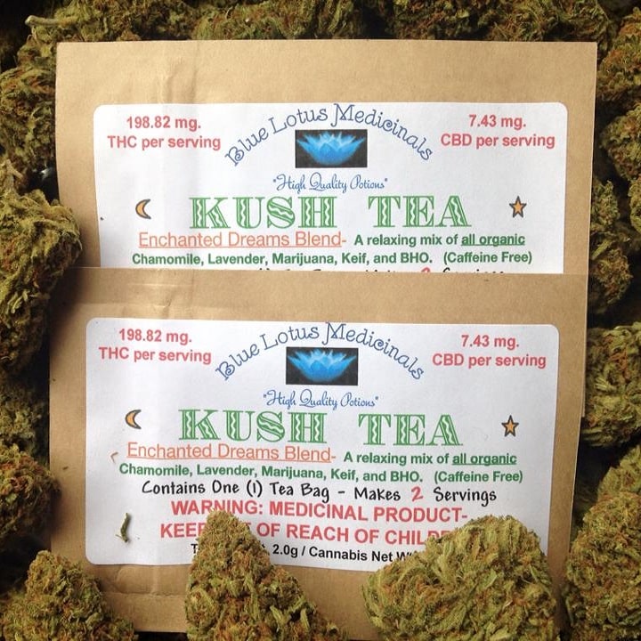 blue lotus medicinals kush tea marijuana cannabis