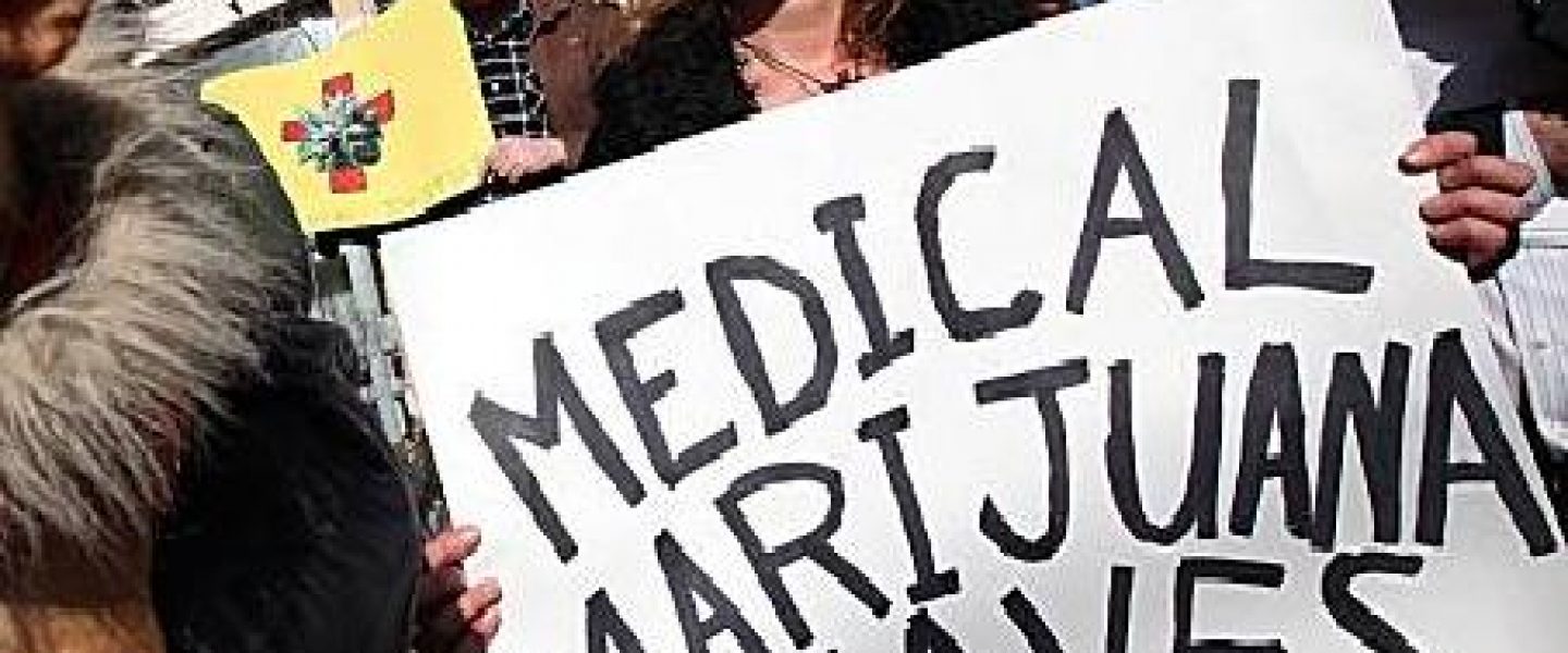 medical cannabis protester