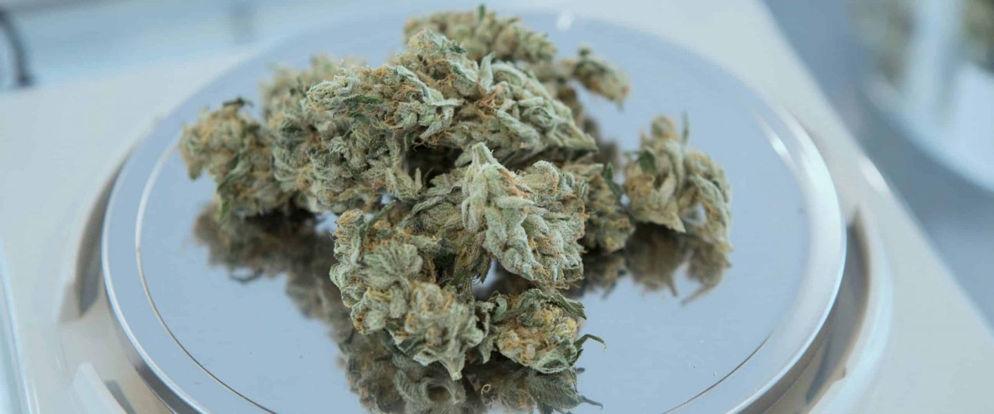 A small digital scale can be used to determine how many grams make an ounce of weed.