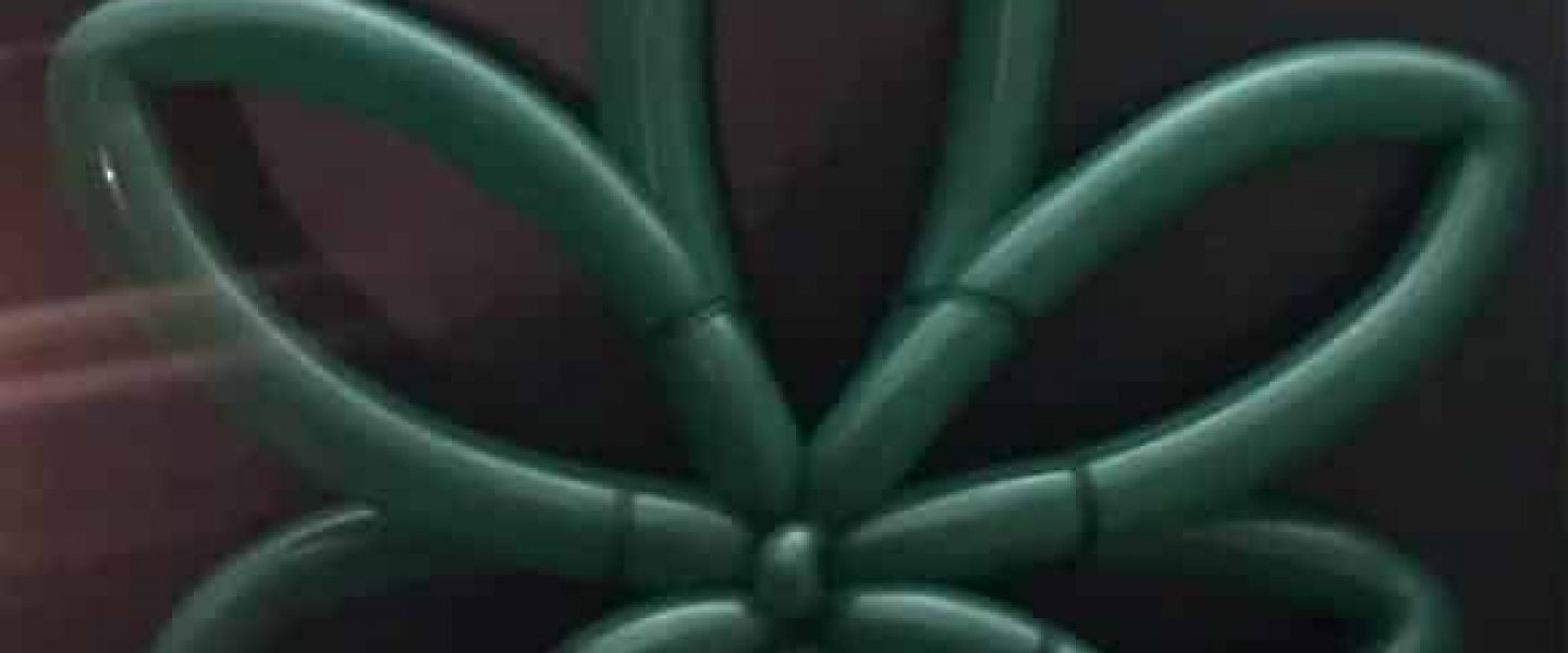 balloon marijuana leaf