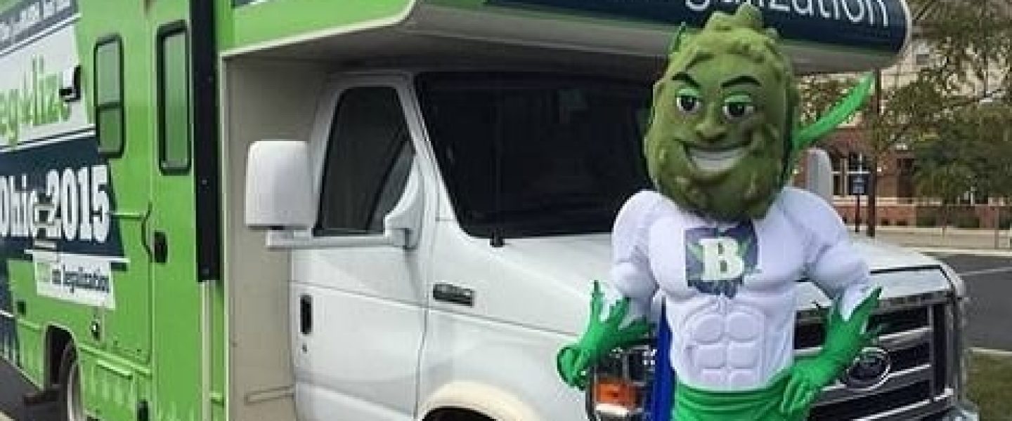 buddie the marijuana mascot ohio responsibleohio