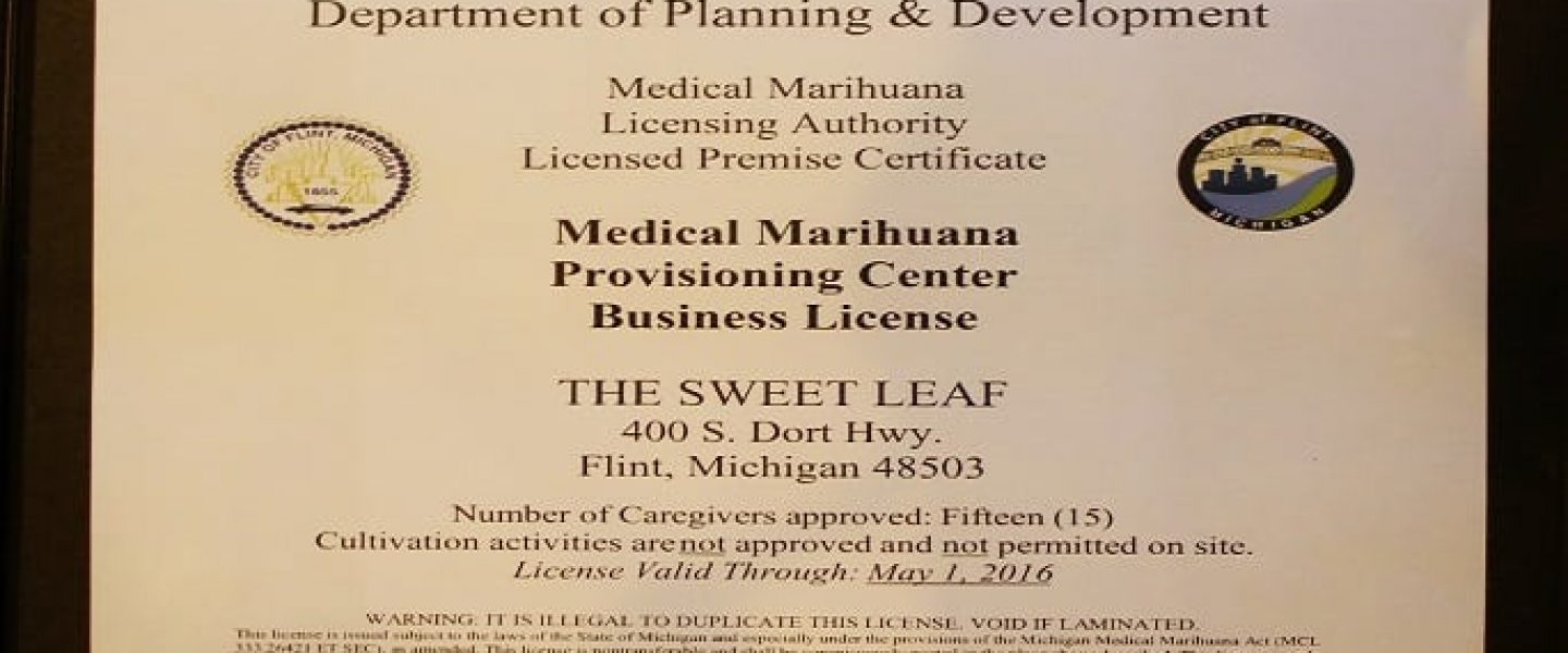 flint medical marijuana dispensary license