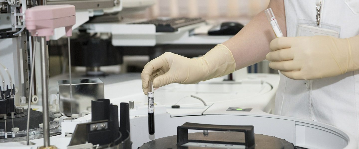 Image of a laboratory facility—cannabis may prove to be a agonist in inhibiting SARS-CoV-2 replication in the lungs.