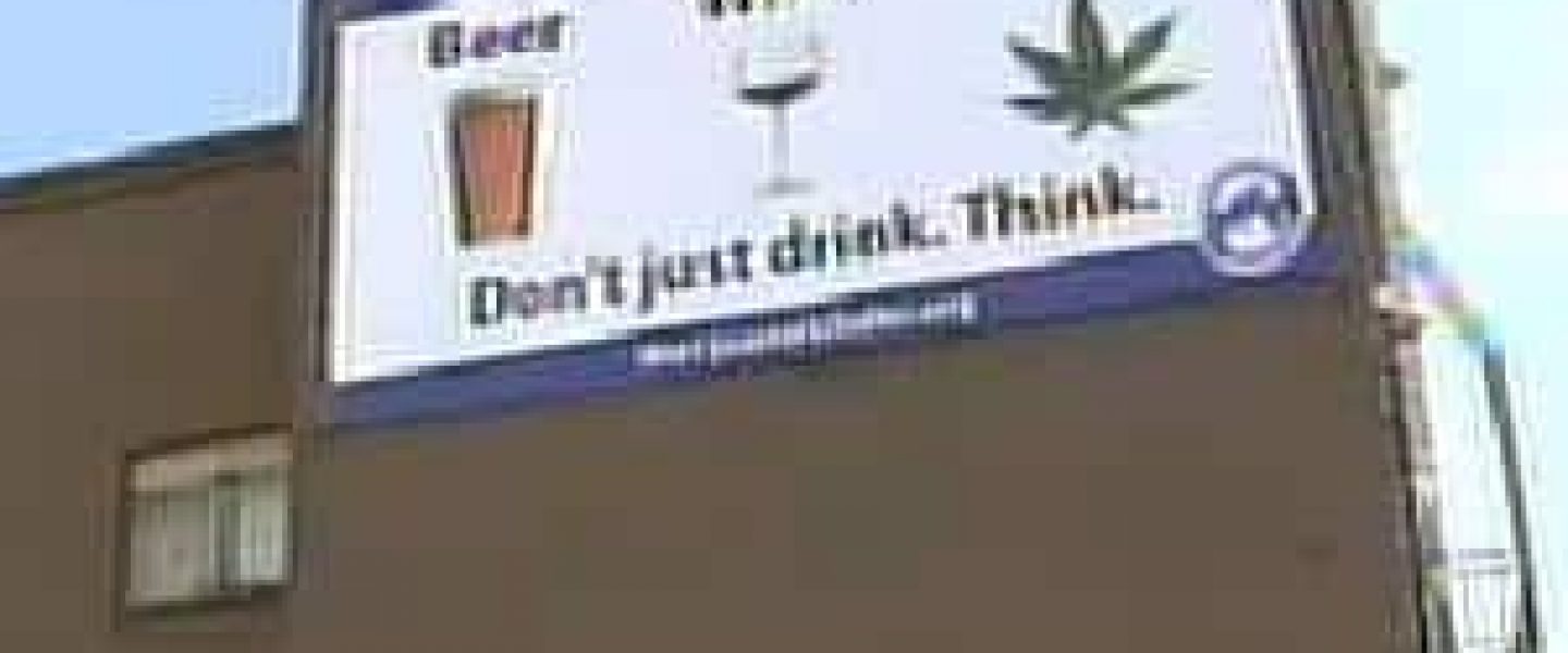 portland oregon marijuana alcohol billboard