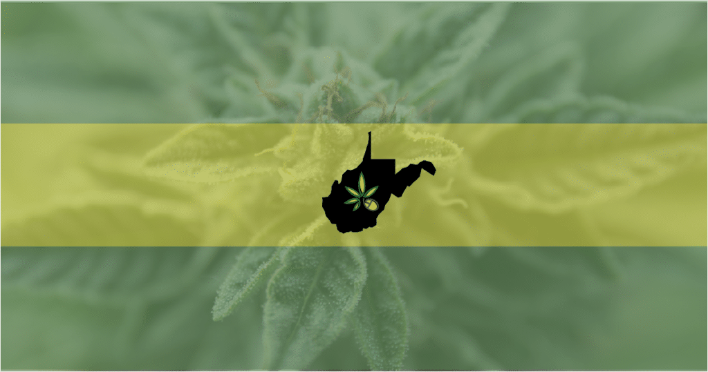 Picture of the state of West Virginia, which just licensed its first testing lab to ensure marijuana product comply with the law.