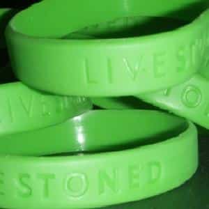 livestoned marijuana wristband