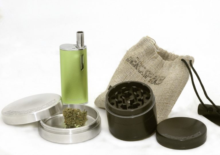 A collection of pot paraphernalia for beginners.