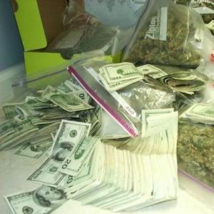 marijuana and money