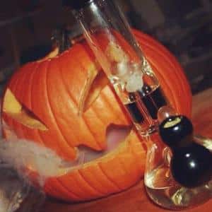 marijuana pumpkin halloween
