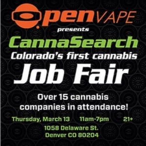 open vape colorado marijuana job fair