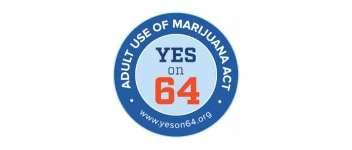prop 64, marijuana legalization, california, election 2016