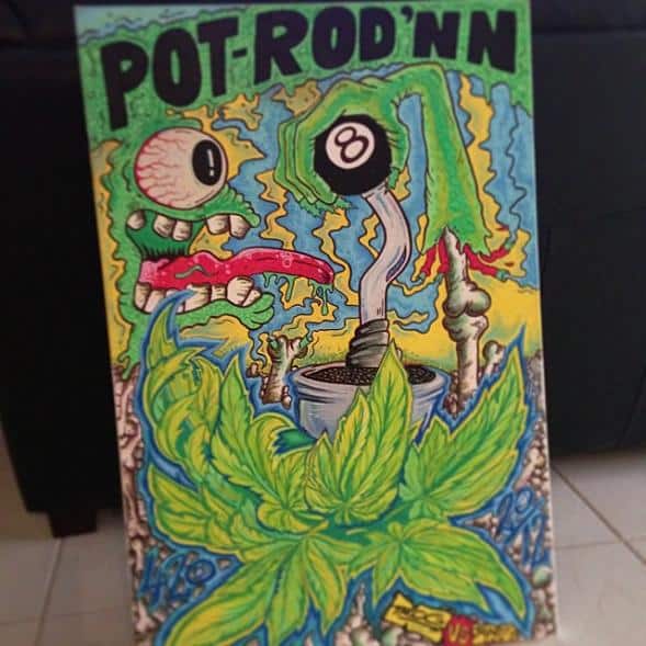 trog marijuana art artist