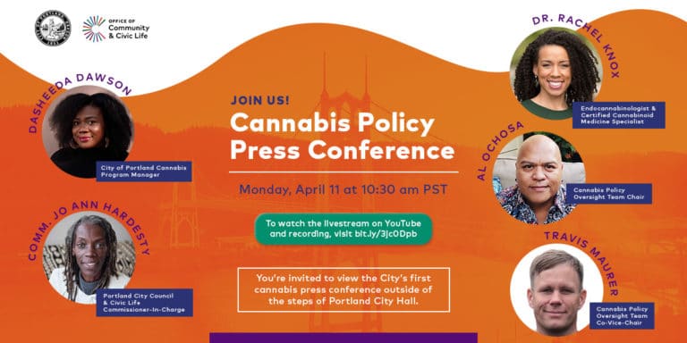 City of Portland Cannabis Policy Oversight Team